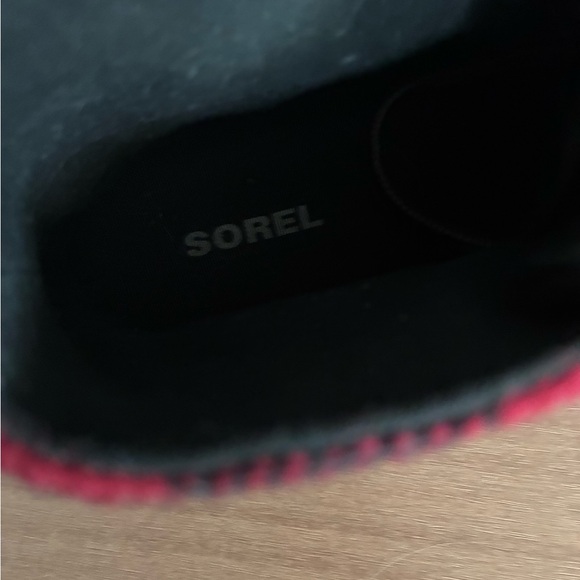 Sorel women’s size 5.5 Red and Black Plaid Boots NWOT - Picture 5 of 7